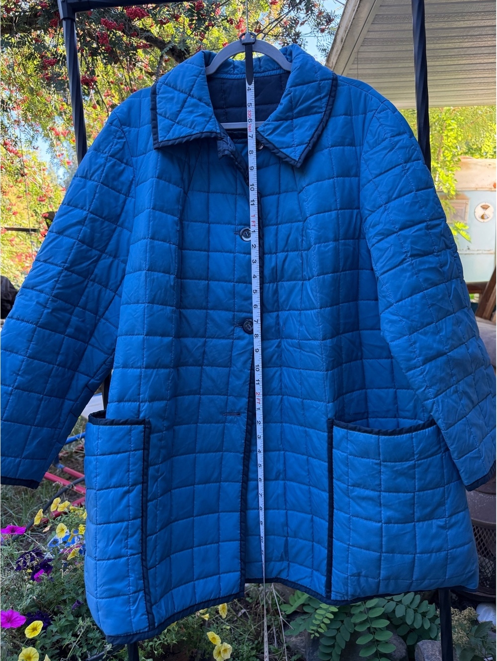 Vintage White Bear of St. Paul Quilted Blue XL Jacket